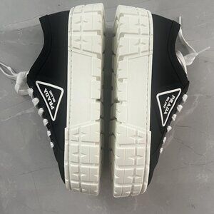 PRADA black and white sneakers shoes for women